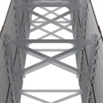 Lit surélevé de jardin Acier enduit de poudre marron – Image 3