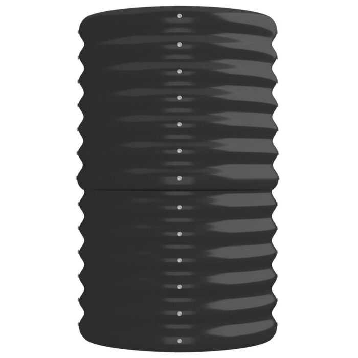 Lit surélevé de jardin Acier enduit de poudre Anthracite – Image 2