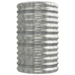 Lit surélevé de jardin Acier enduit de poudre Argenté – Image 2