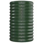Lit surélevé de jardin Acier enduit de poudre 260x40x68 cm Vert – Image 2