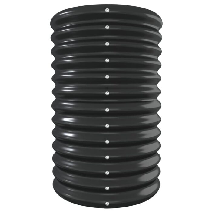 Lit surélevé de jardin Acier enduit de poudre Anthracite – Image 2