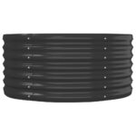 Lit surélevé de jardin Acier enduit de poudre Anthracite – Image 2