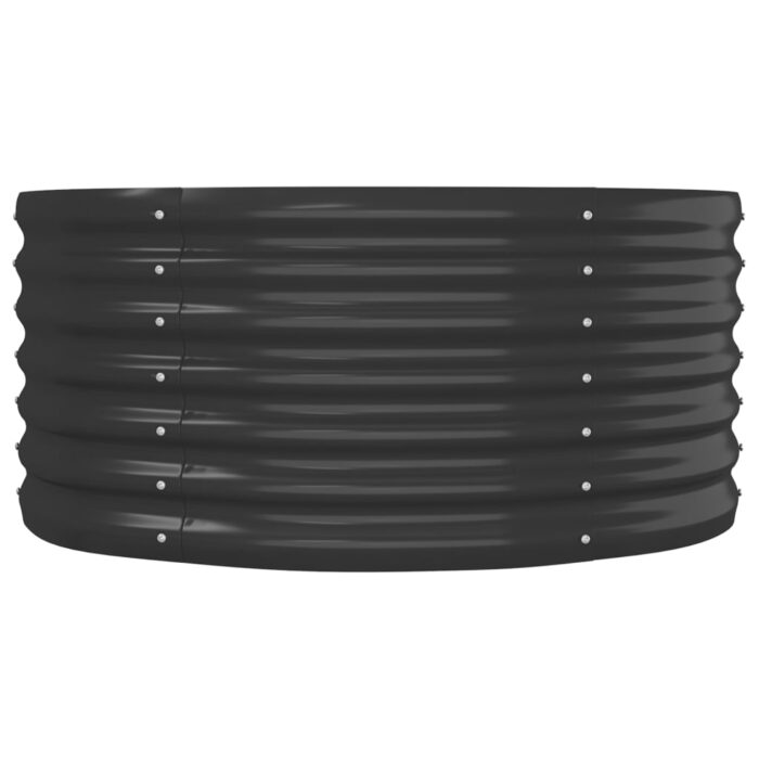 VXL8720286856192_g_en_hd_2.jpg Lit surélevé de jardin Acier enduit de poudre Anthracite – Image 2