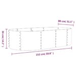 Lit surélevé de jardin Acier enduit de poudre Anthracite – Image 4