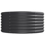 Lit surélevé de jardin Acier enduit de poudre Anthracite – Image 2