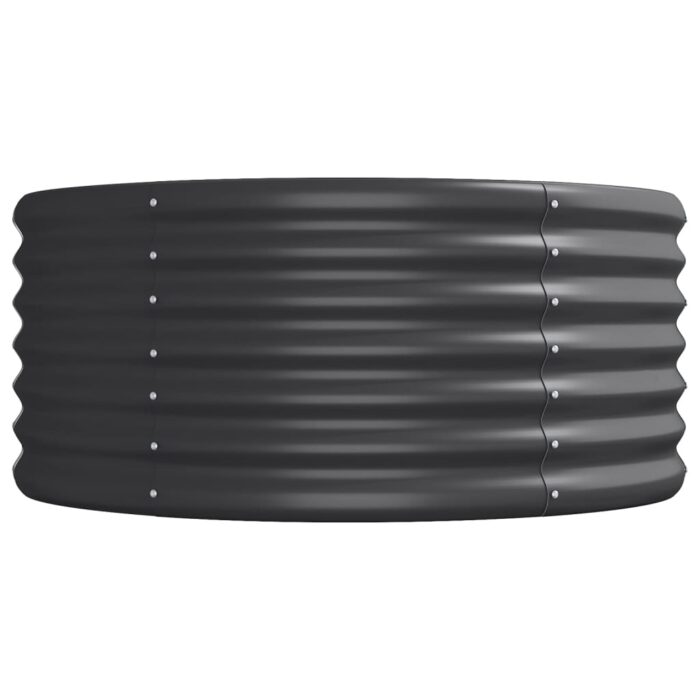 Lit surélevé de jardin Acier enduit de poudre Anthracite – Image 2