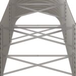 Lit surélevé de jardin Acier enduit de poudre marron – Image 3