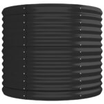 Lit surélevé de jardin Acier enduit de poudre Anthracite – Image 2