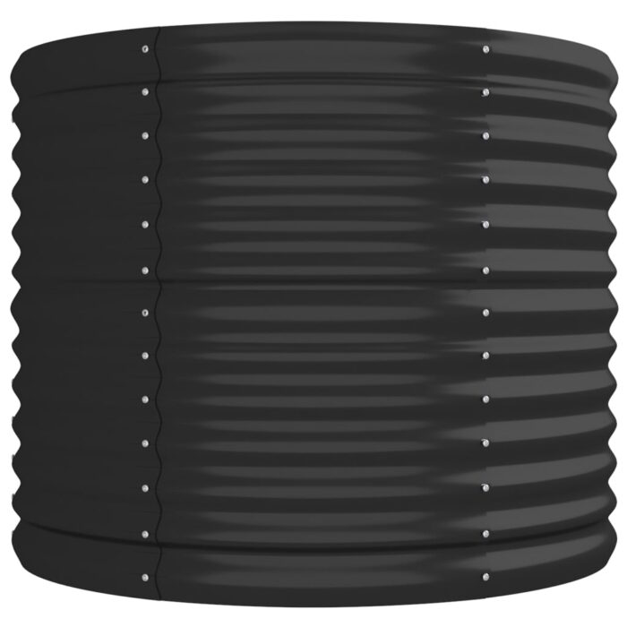 Lit surélevé de jardin Acier enduit de poudre Anthracite – Image 2