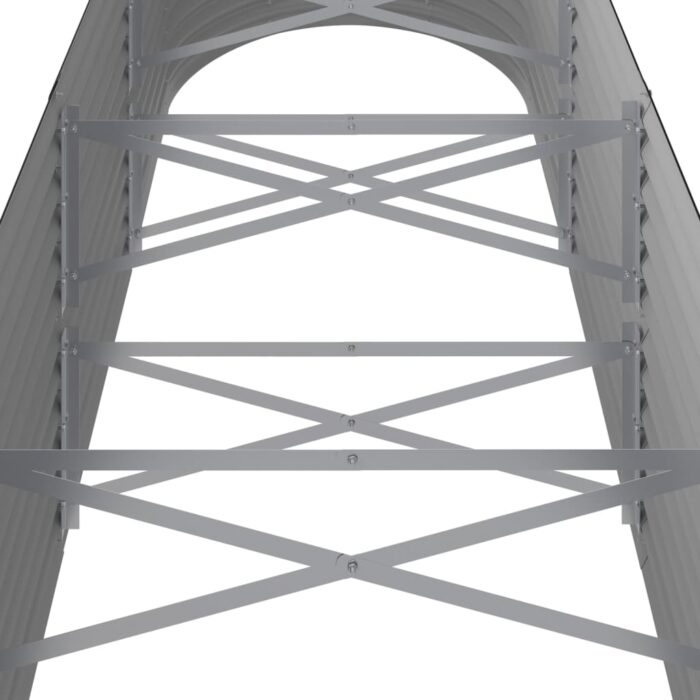 Lit surélevé de jardin Acier enduit de poudre Anthracite – Image 3