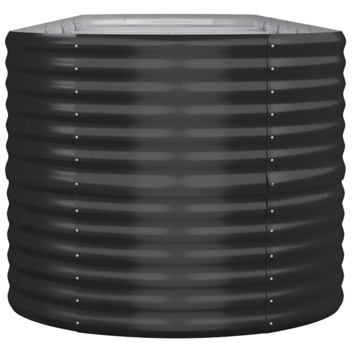 Lit surélevé de jardin Acier enduit de poudre Anthracite – Image 2