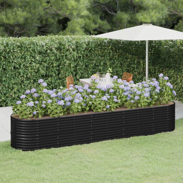 VXL8720286856697_m_en_hd_1.jpg Lit surélevé de jardin Acier enduit de poudre Anthracite – Image 1