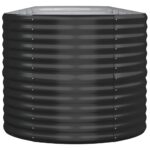 Lit surélevé de jardin Acier enduit de poudre Anthracite – Image 2