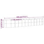 Lit surélevé de jardin Acier enduit de poudre Anthracite – Image 4