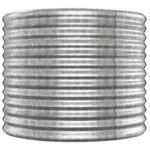 Lit surélevé de jardin Acier enduit de poudre Argenté – Image 2