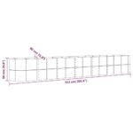 Lit surélevé de jardin Acier enduit de poudre Argenté – Image 4