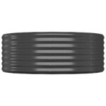 Lit surélevé de jardin Acier enduit de poudre Anthracite – Image 2