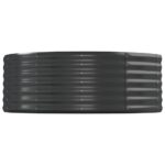 Lit surélevé de jardin Acier enduit de poudre Anthracite – Image 2