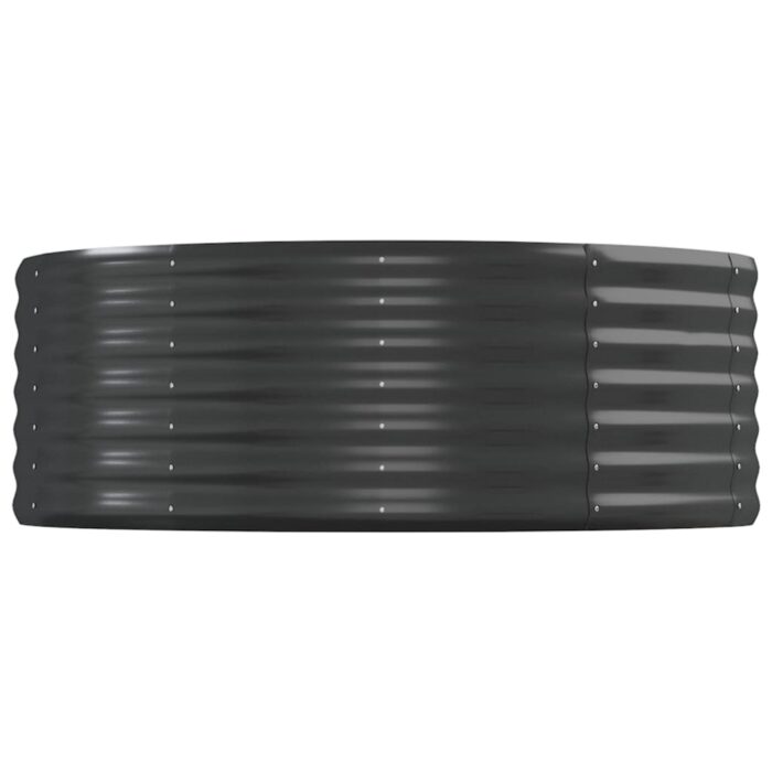 Lit surélevé de jardin Acier enduit de poudre Anthracite – Image 2