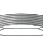 Lit surélevé de jardin Acier enduit de poudre Argenté – Image 3