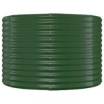 Lit surélevé de jardin Acier enduit de poudre 175x100x68cm Vert – Image 2