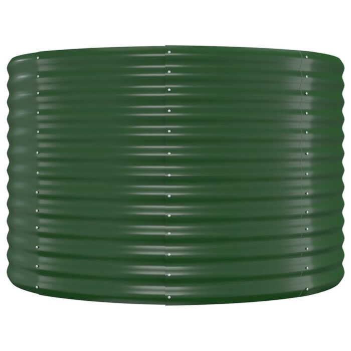 Lit surélevé de jardin Acier enduit de poudre 175x100x68cm Vert – Image 2