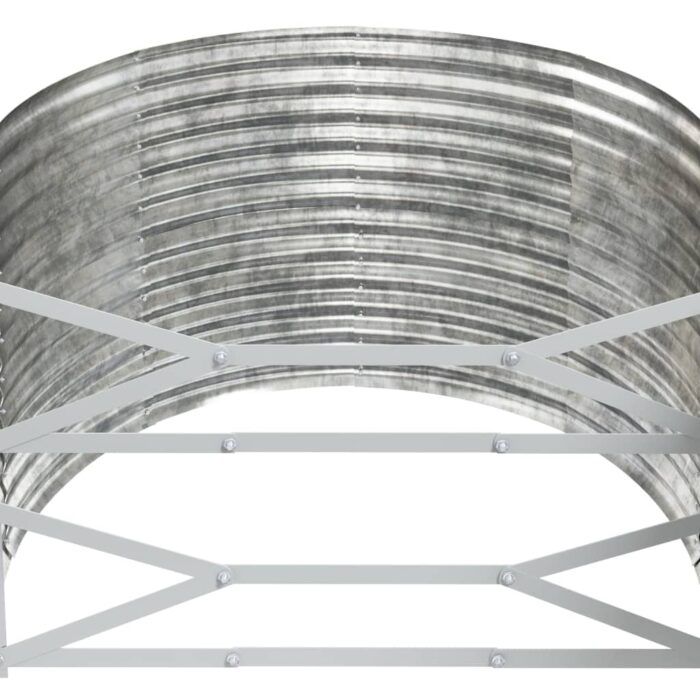 Lit surélevé de jardin Acier enduit de poudre Argenté – Image 3