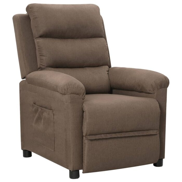 Fauteuil inclinable Taupe Tissu – Image 1