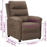 Fauteuil inclinable Taupe Tissu – Image 10