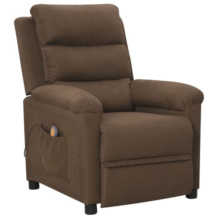 Fauteuil de massage Marron Tissu – Image 1