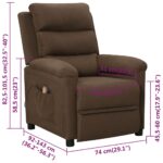Fauteuil de massage Marron Tissu – Image 10