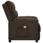Fauteuil de massage Marron foncé Tissu – Image 2