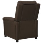 Fauteuil de massage Marron foncé Tissu – Image 3