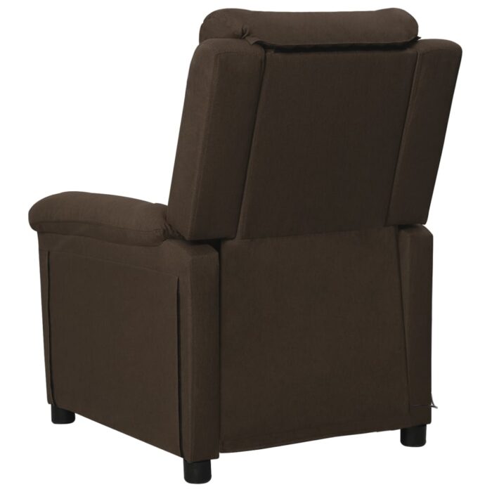 Fauteuil de massage Marron foncé Tissu – Image 3