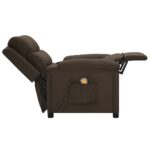 Fauteuil de massage Marron foncé Tissu – Image 5