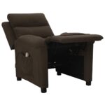 Fauteuil de massage Marron foncé Tissu – Image 6