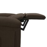 Fauteuil de massage Marron foncé Tissu – Image 7