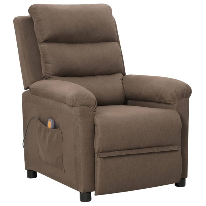 Fauteuil de massage Taupe Tissu – Image 1