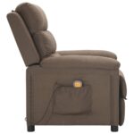 Fauteuil de massage Taupe Tissu – Image 3