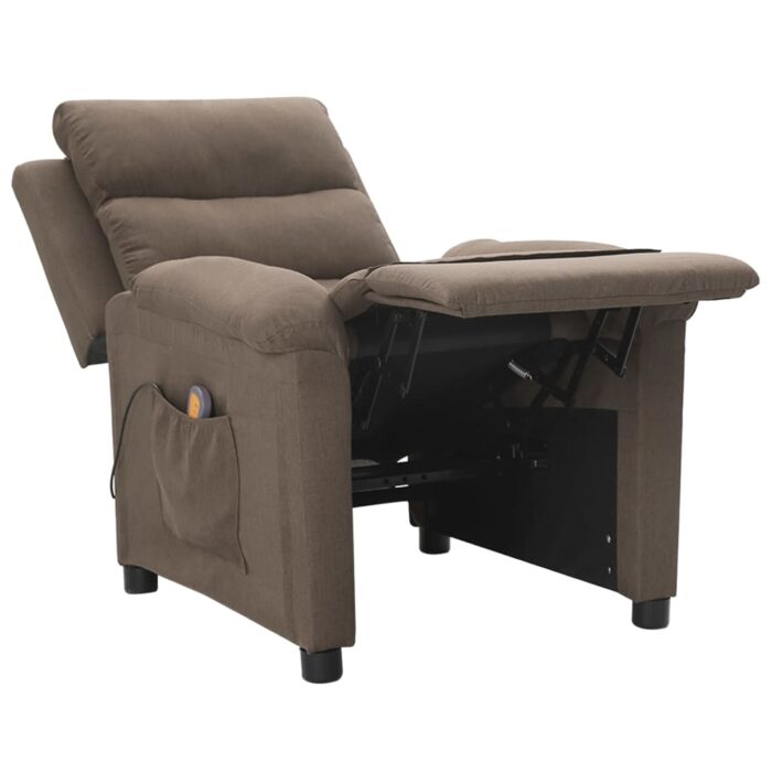 Fauteuil de massage Taupe Tissu – Image 5