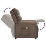 Fauteuil de massage Taupe Tissu – Image 6