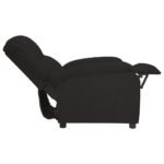 Fauteuil inclinable noir velours – Image 3