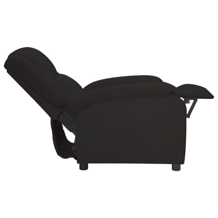 Fauteuil inclinable noir velours – Image 3