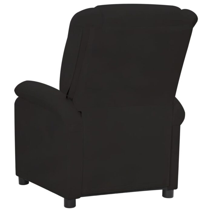 Fauteuil inclinable noir velours – Image 4