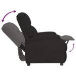 Fauteuil inclinable noir velours – Image 5