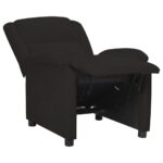 Fauteuil inclinable noir velours – Image 6