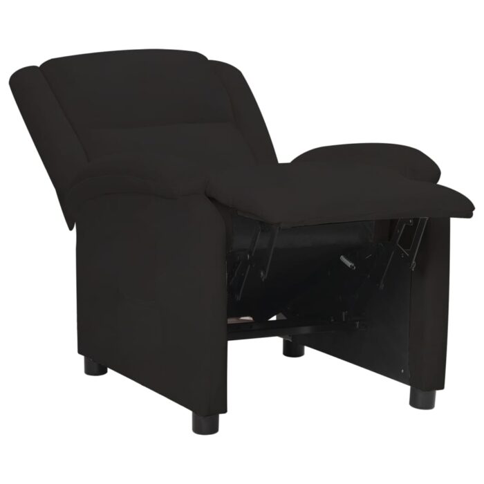Fauteuil inclinable noir velours – Image 6