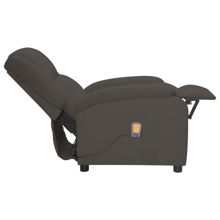Fauteuil de massage Gris foncé velours – Image 5