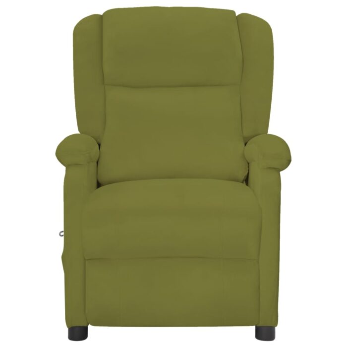 Fauteuil de massage Vert clair velours – Image 2