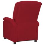 Fauteuil de massage Rouge bordeaux Velours – Image 6